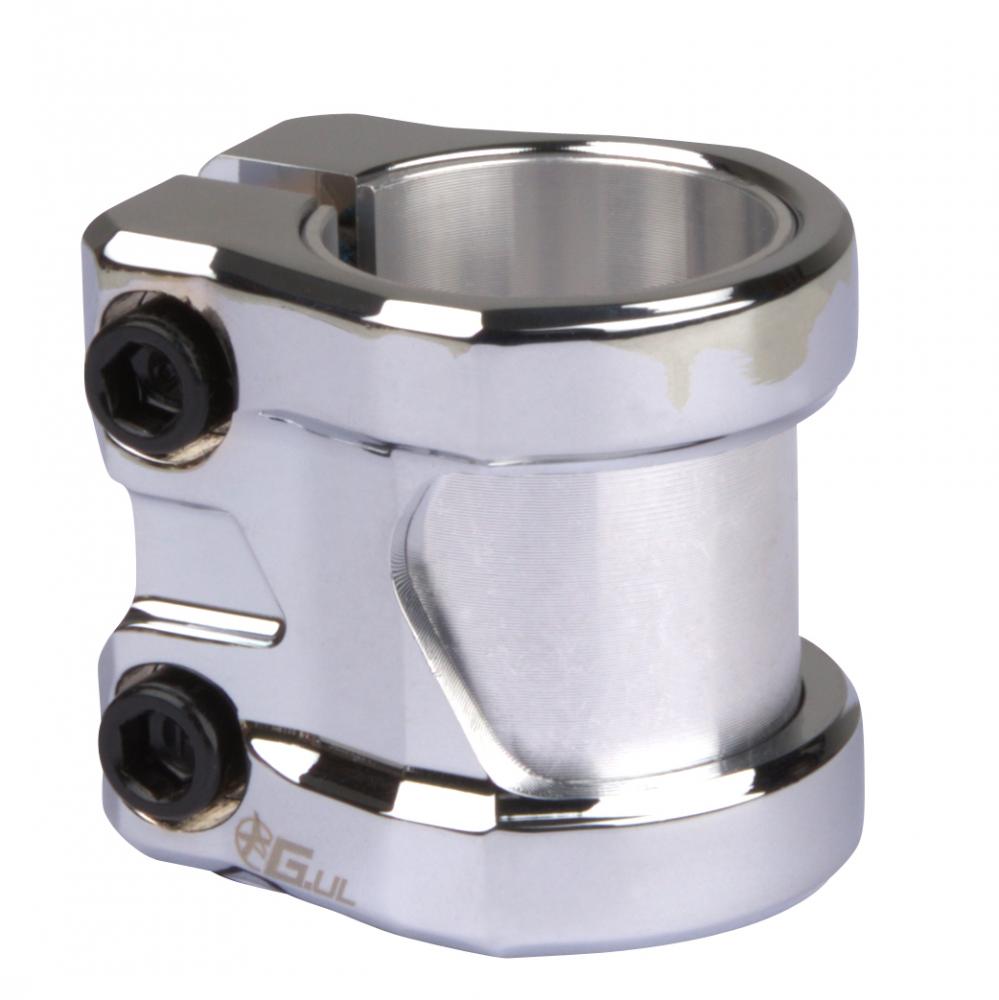 Addict Scooters Ultra Light Scooter Clamp, Chrome Scooter Parts Addict