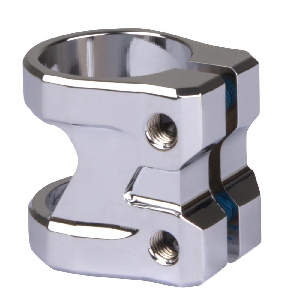 Addict Scooters Ultra Light Scooter Clamp, Chrome Scooter Parts Addict
