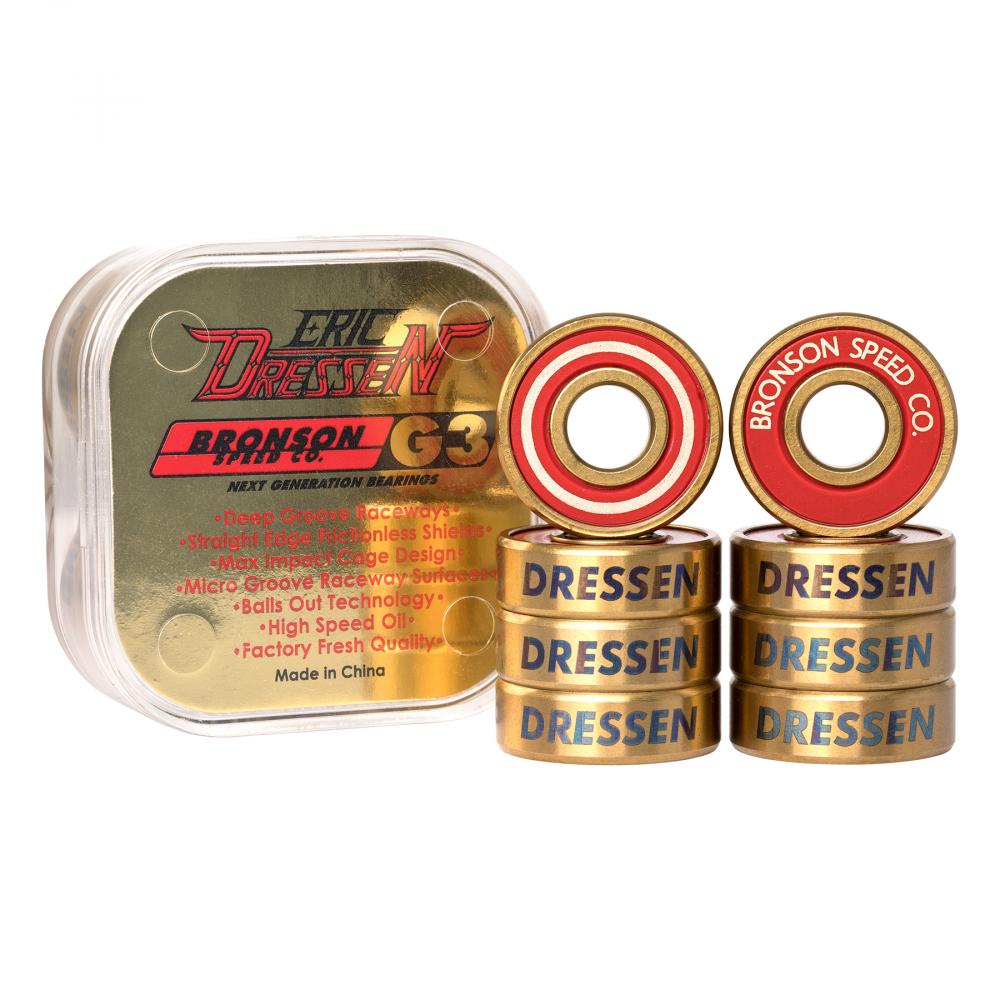 Bronson Speed Co. Eric Dressen Pro G3 Bearings, Gold Bearings Bronson
