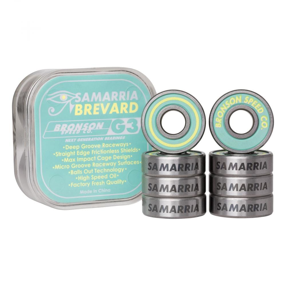 Bronson Speed Co. Samaria Brevard Pro G3 Bearings, Silver Bearings Bronson