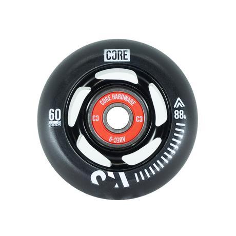 *NEW* CORE Aero Inline Skate Wheels 60mm - Black (4 pack + Bearings) *PREORDER* DECEMBER DELIVERY Aggressive Skates CORE