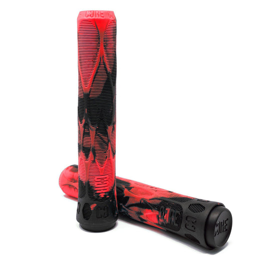 CORE Pro Handlebar Grips, Soft 170mm – Lava (Red/Black) Grips CORE