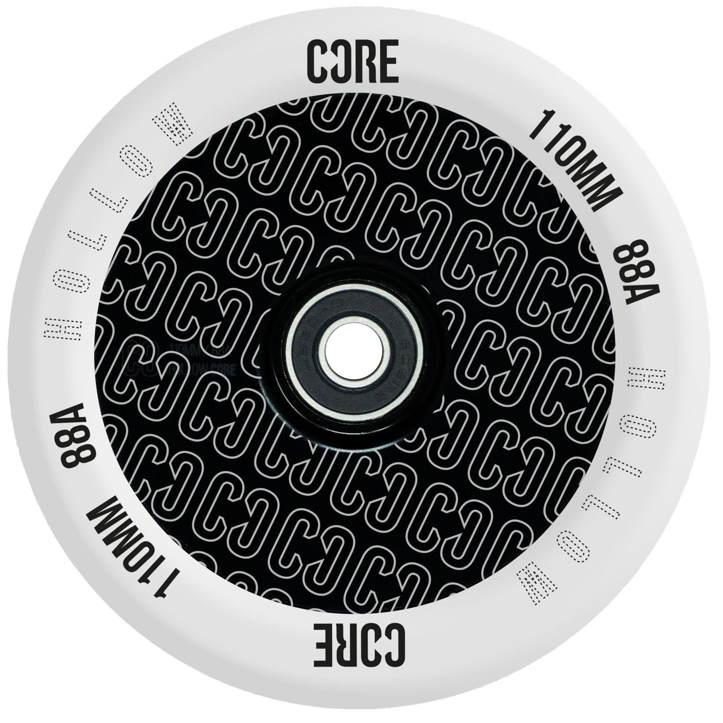 CORE Hollow Stunt Scooter Wheel Repeat 110mm - Clear/Black Scooter Wheels CORE