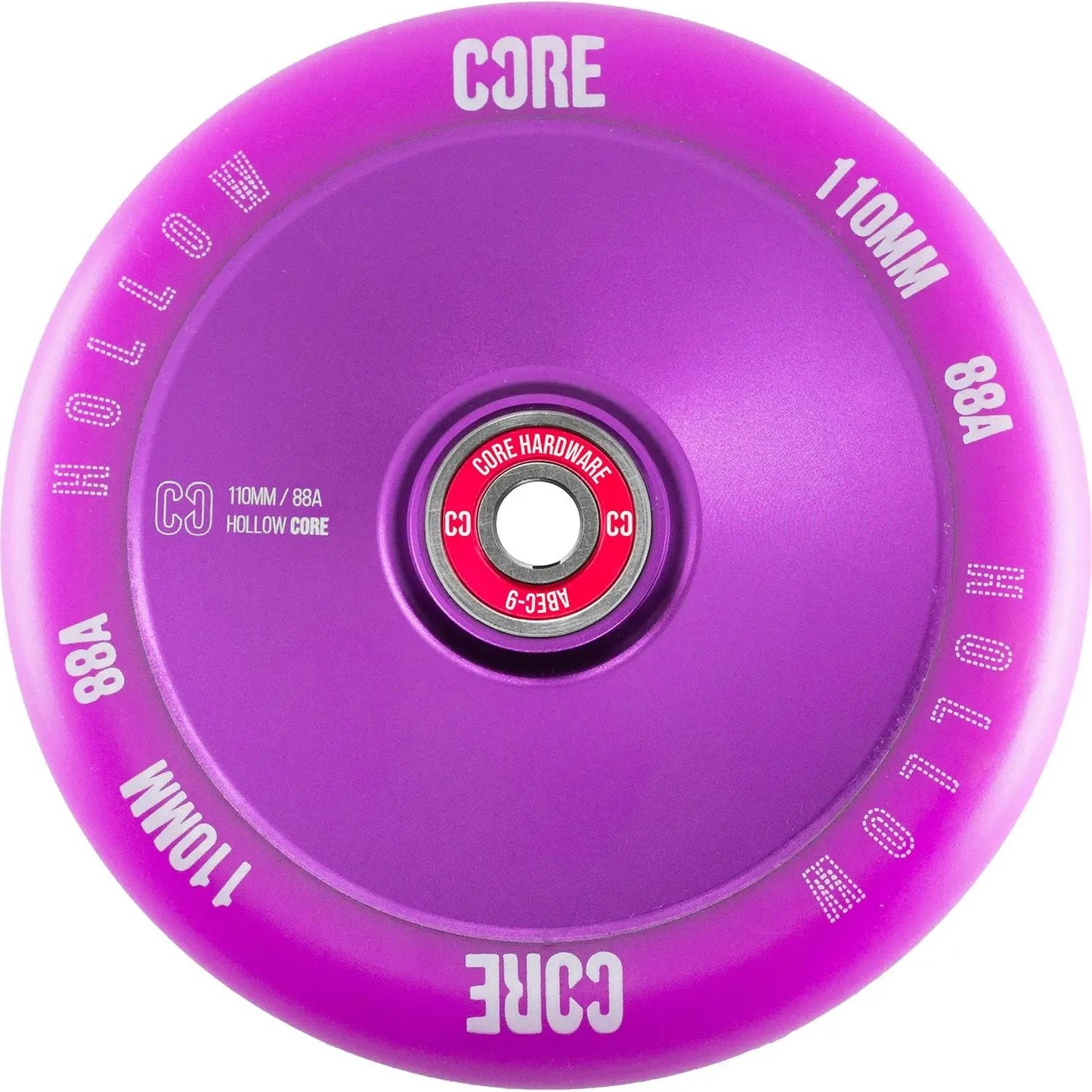 CORE Hollow Stunt Scooter Wheel V2 110mm - Purple Scooter Wheels CORE