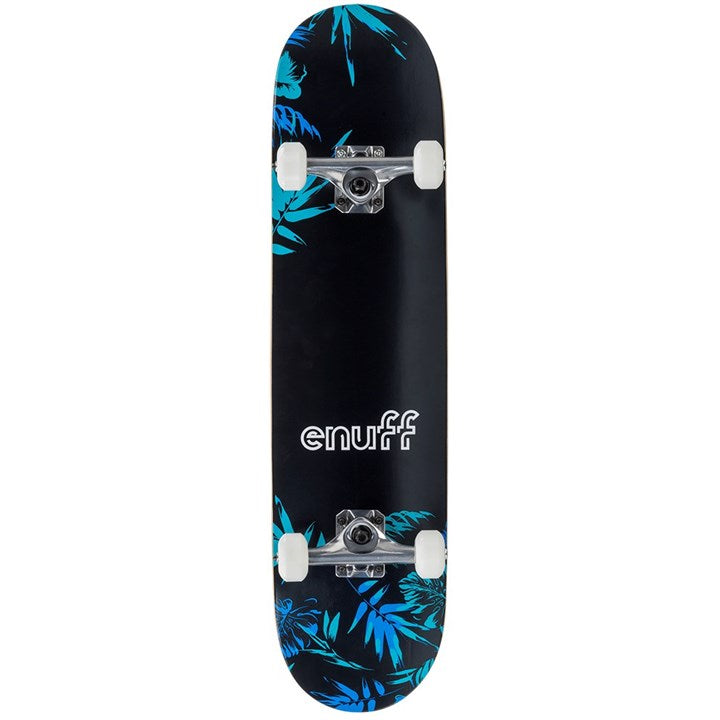 Enuff Floral Complete Skateboard Complete Skateboards Enuff Blue 7.75"