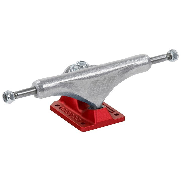 Enuff Decade Pro Satin Trucks (Pair) Skateboard Trucks Enuff Natural/Red 129mm