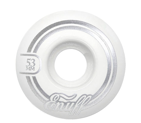 Enuff Refresher II Skateboard Wheels - White (50-55mm)