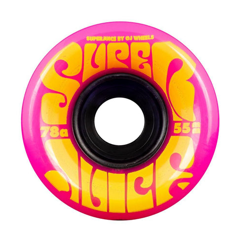 OJ Soft Mini Super Juice 55mm Skateboard Wheels 78a, Pink