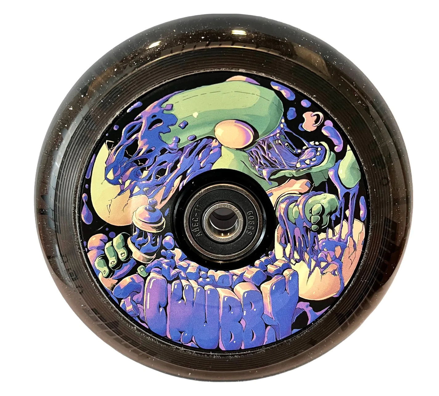 Chubby Baby Alien Purple Stunt Scooter Wheel 110mm, Black Scooter Wheels CHUBBY