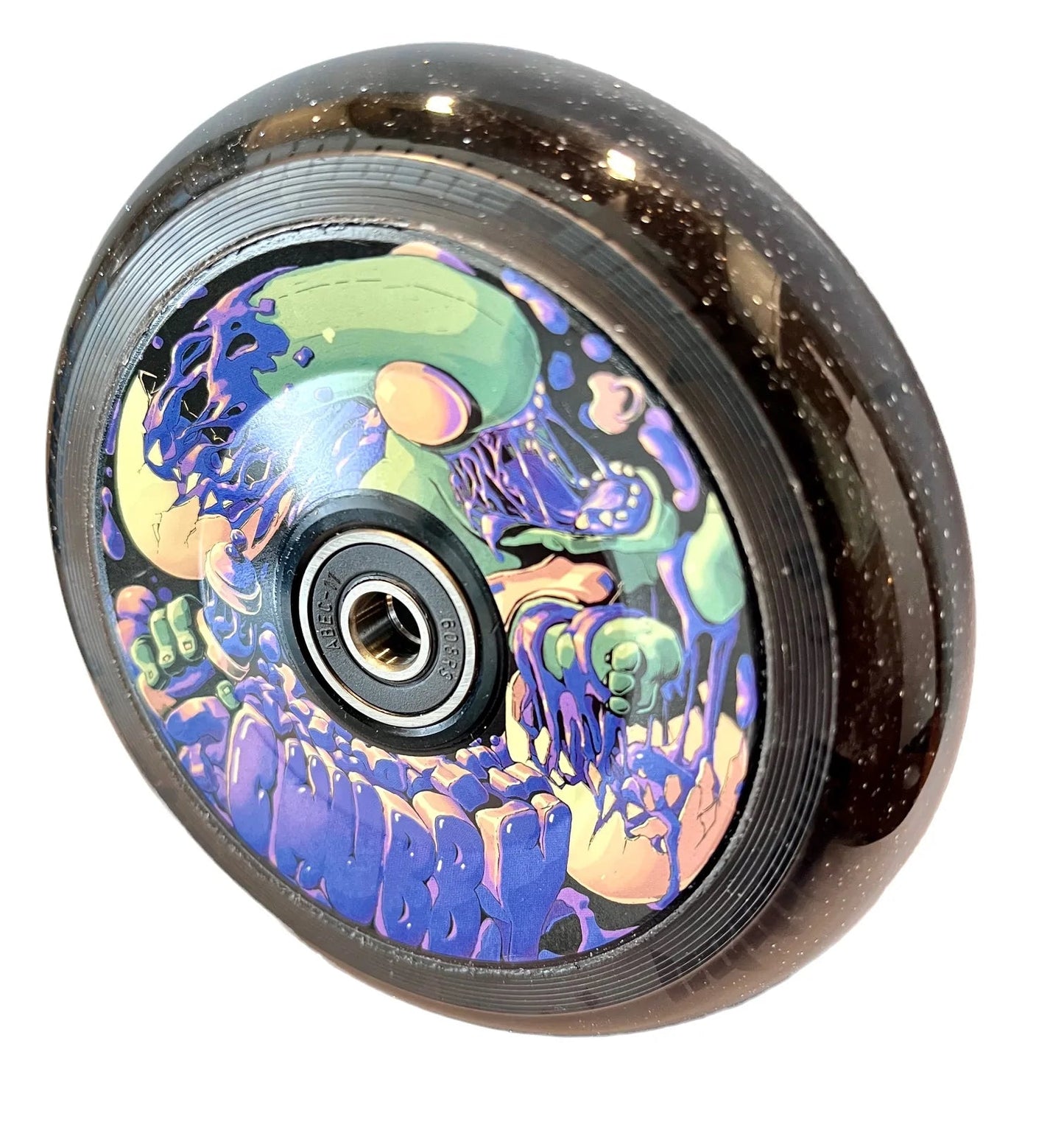 Chubby Baby Alien Purple Stunt Scooter Wheel 110mm, Black Scooter Wheels CHUBBY