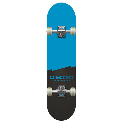 Rampage Plain Third Complete Skateboard - Blue