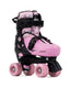 SFR Nebula Adjustable Quad Skates, 4 Colours Kids Skates SFR Black/Pink UK 11J - 1J 