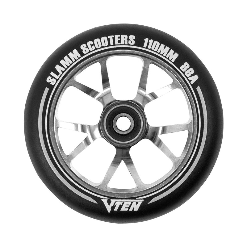 Slamm 110mm V-Ten II Wheels Scooter Wheels Slamm Scooters Titanium 110mm 