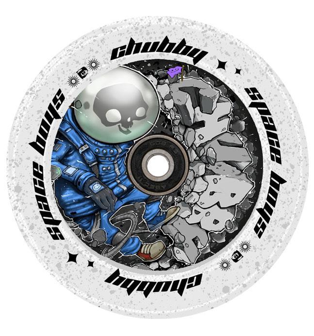 Chubby Spaceboy Astronaught Stunt Scooter Wheels 110mm with glitter PU Scooter Wheels CHUBBY