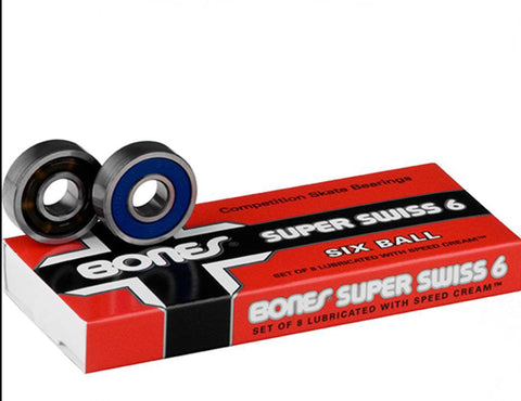 Bones Super Swiss 6 Ball 608 Skate Bearings