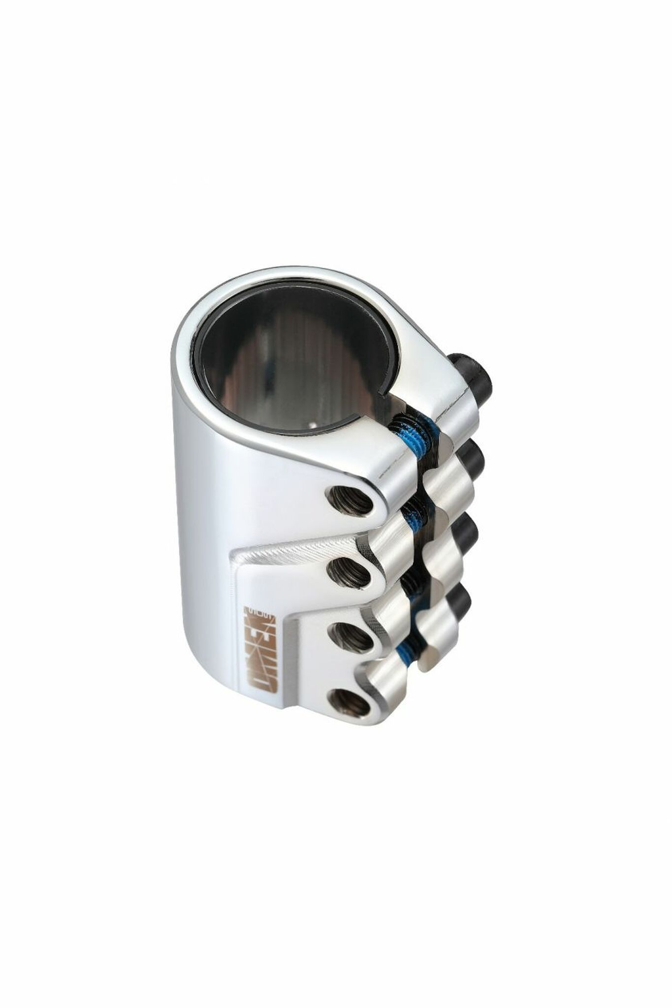 Blunt Omen 4 Bolt SCS Scooter Clamp, Chrome collar clamps Blunt