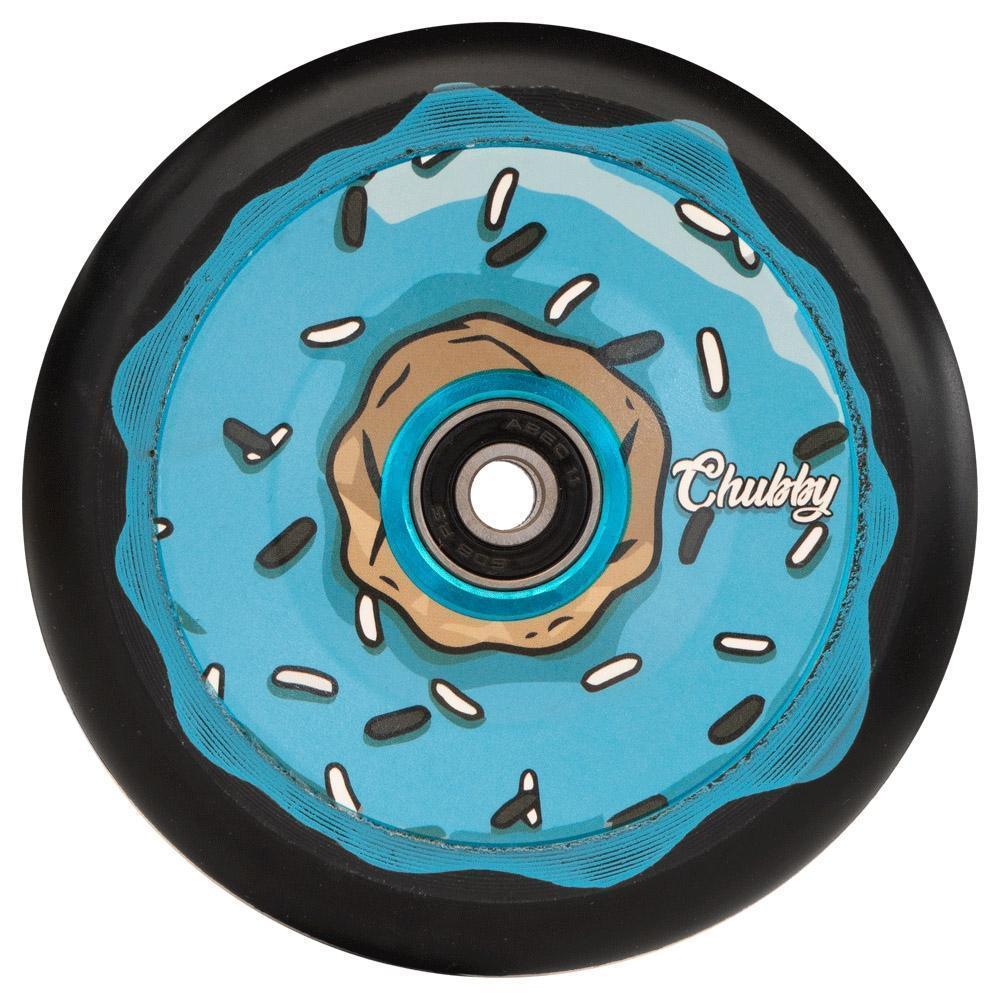 Chubby Doughnut Oreo Stunt Scooter Wheel 110mm, Blue Scooter Wheels CHUBBY