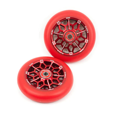 CORE Hex Hollow Stunt Scooter Wheel 110mm – Red Scooter Wheels CORE