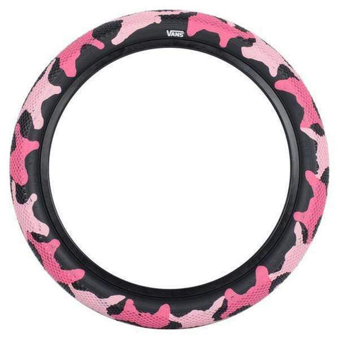 Cult Vans Tyre - Pink Camo With Black Sidewall 2.40"