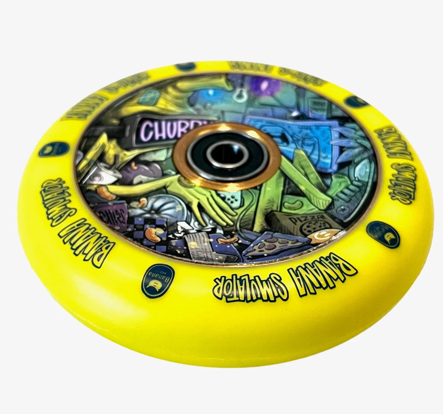 Chubby Banana Simulator Stunt Scooter Wheel 110mm, Yellow Scooter Wheels CHUBBY