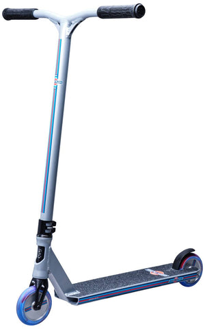 Lucky Cody Flom Signature Pro Complete Stunt Scooter, Silver, Blue, Red