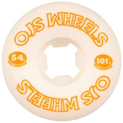 OJ Wheels From Concentrate Hardline 101a Skateboard Wheels 54mm White