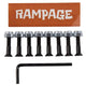 Rampage 1" Truck Bolts - 3 Colours Skatebaord Parts Rampage 