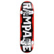Rampage Block Logo Complete Skateboard 7.75", Black/Red Complete Skateboards Rampage 
