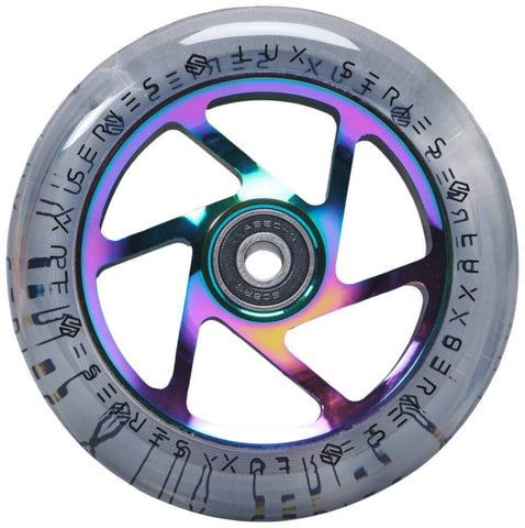 Striker Lux Clear Pro Scooter Wheel (110mm), Rainbow