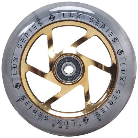 Striker Lux Clear Pro Scooter Wheel (110mm), Gold Chrome