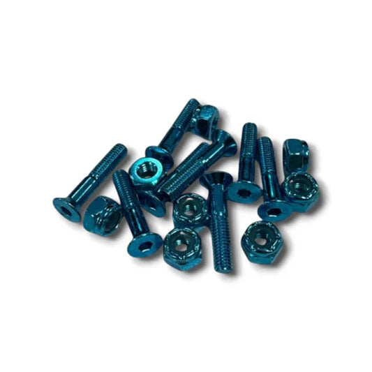 G-Tool 1 Inch Allen Bolts (Pk 8), Blue Skateboard Parts G-Tool 