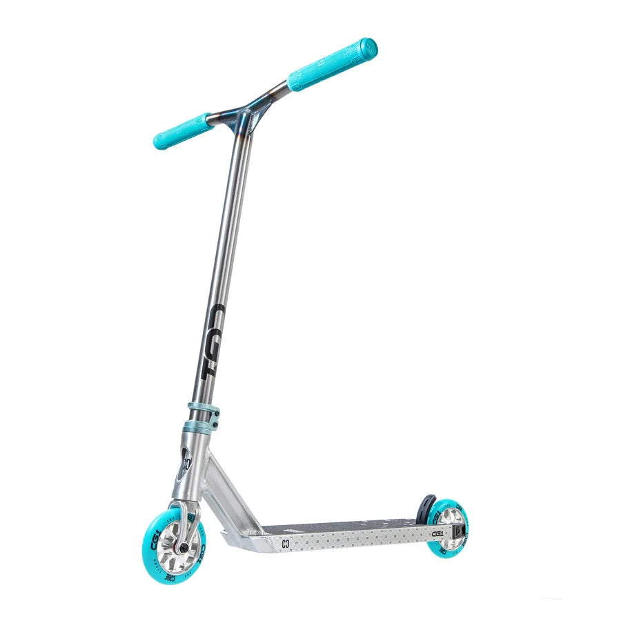 CORE CG1 Complete Stunt Scooter, Raw/Teal Complete Scooters CORE 