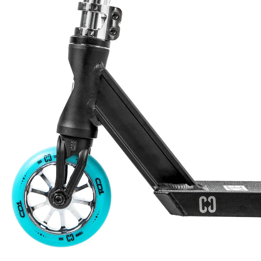 CORE CD1 Complete Stunt Scooter, Chrome/Teal Complete Scooters CORE 