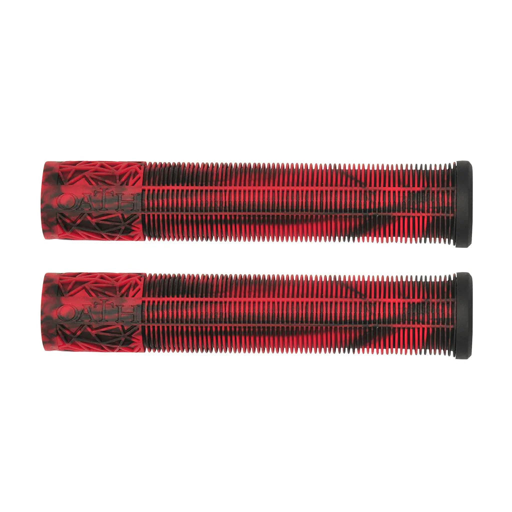 Oath Bermuda Grips 165mm, Red/Black Marble scooter grips Oath 