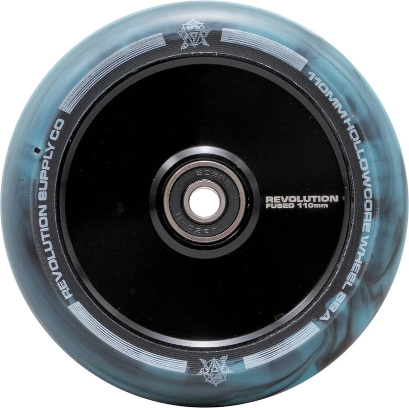 Revolution Supply Co Hollowcore Scooter Wheel 110mm, Black/Blue Scooter Wheels Revolution 