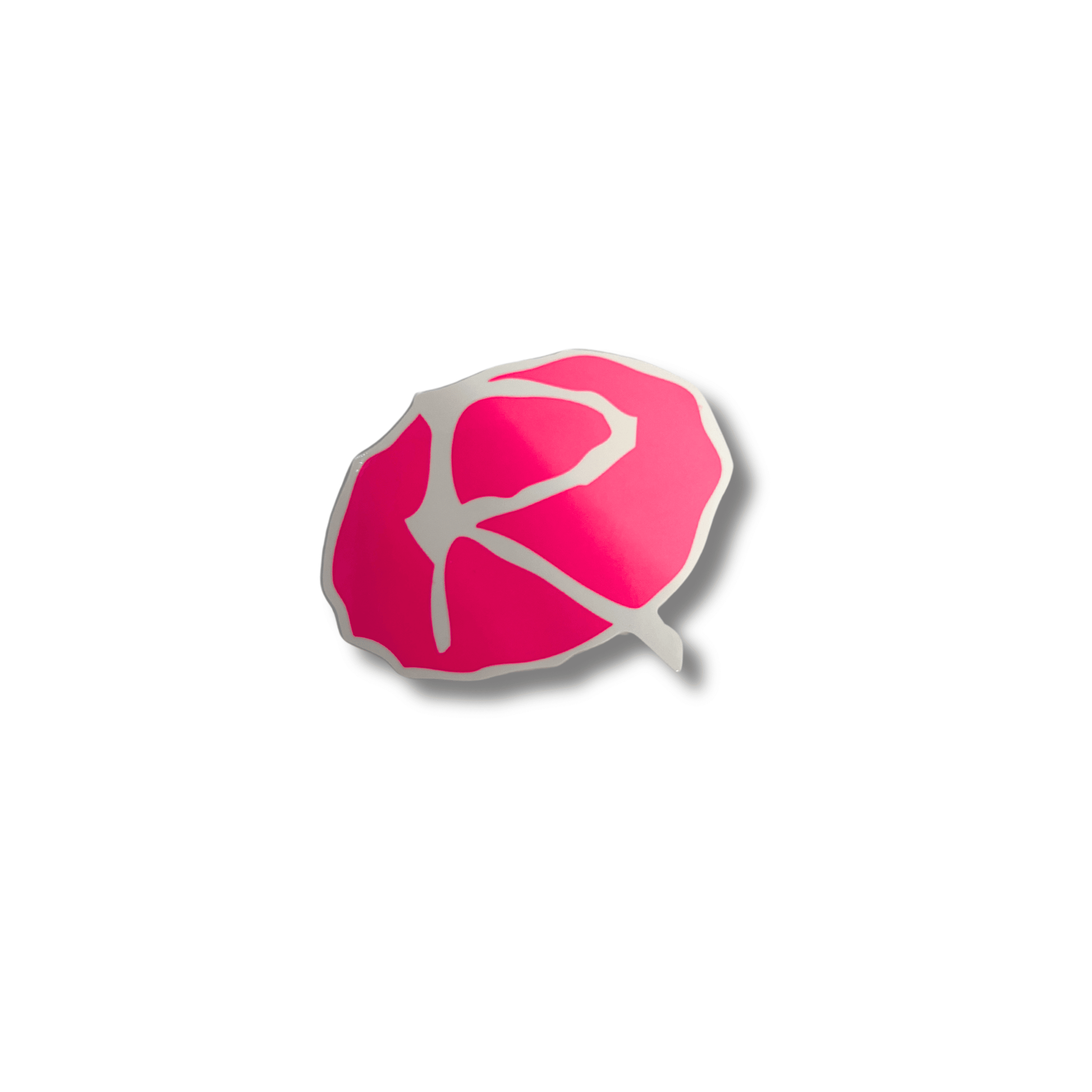 Rampworx "R" Sticker, Neon Pink Accessories Rampworx Skatepark 