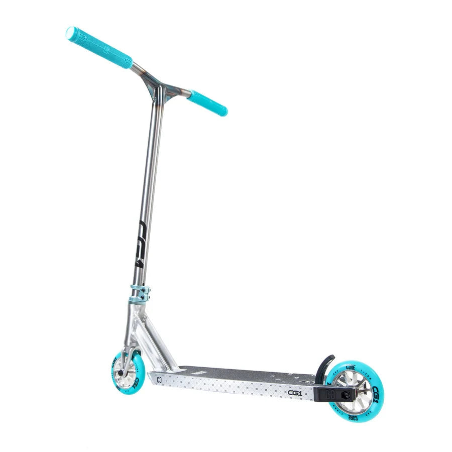 CORE CG1 Complete Stunt Scooter, Raw/Teal Complete Scooters CORE 