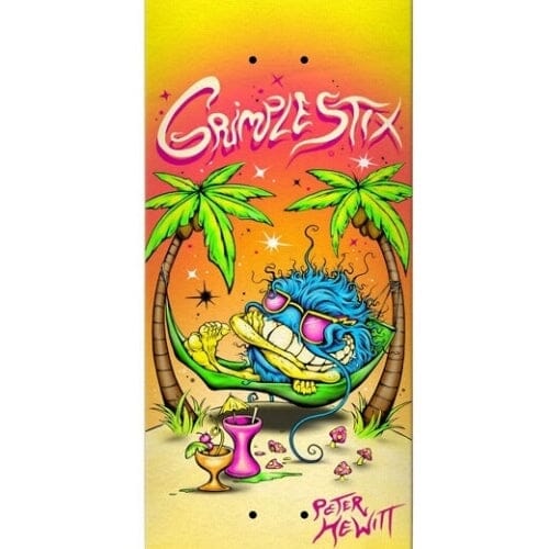 Antihero Hewitt Grimple Beach Skateboard Deck, Yellow 8.5" Skateboard Deck Anti Hero 