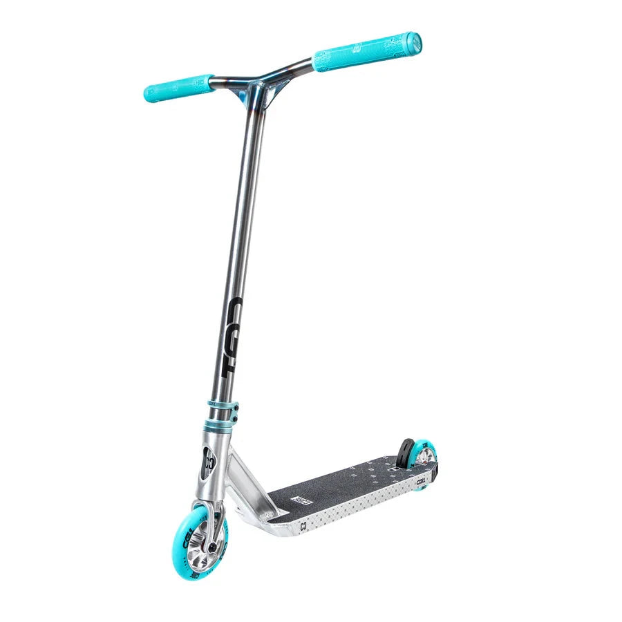 CORE CG1 Complete Stunt Scooter, Raw/Teal Complete Scooters CORE 