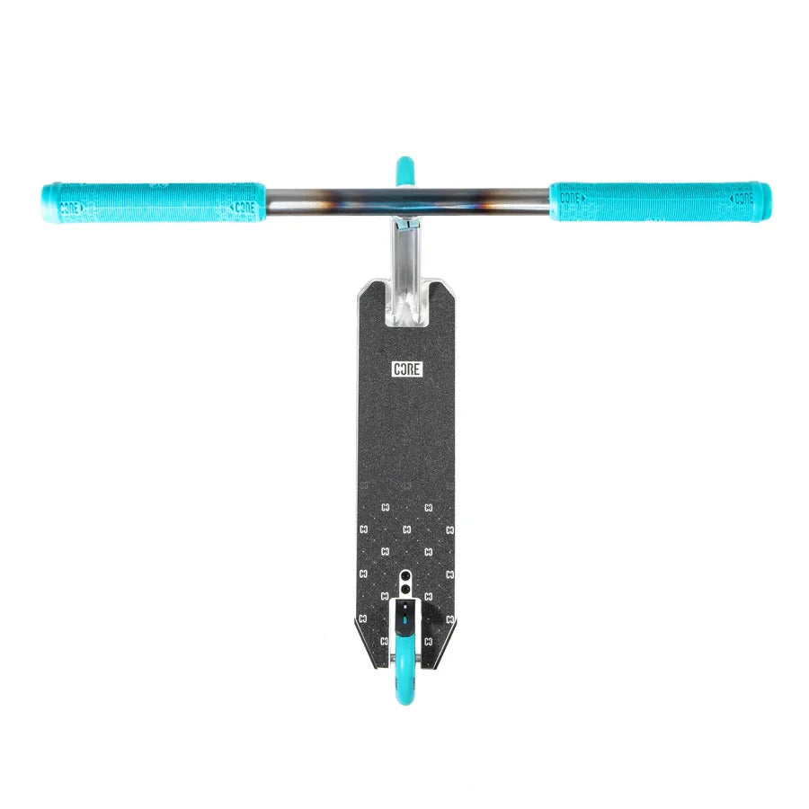 CORE CG1 Complete Stunt Scooter, Raw/Teal Complete Scooters CORE 