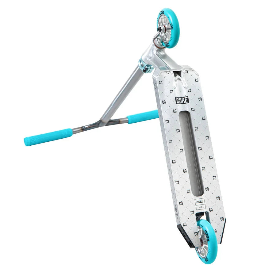 CORE CG1 Complete Stunt Scooter, Raw/Teal Complete Scooters CORE 
