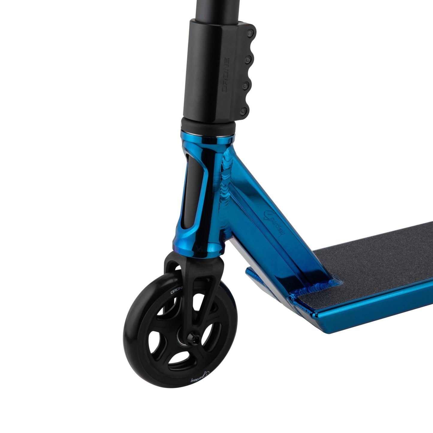 Drone ‘Saundezy’ Signature Element Complete Scooter, Blue Chrome Complete Scooters Drone 