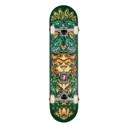 Rocket Wild Pile-Up Complete Skateboard 7.5", Green Complete Skateboards Rocket 