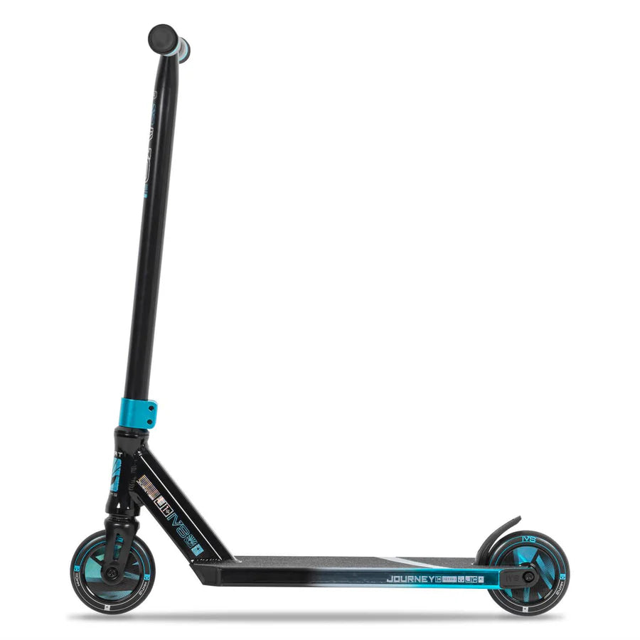 Invert Supreme Journey 1 + Mini Complete Stunt Scooter, Tri Electro Teal/Silver/Black Complete Scooters Invert Scooters 