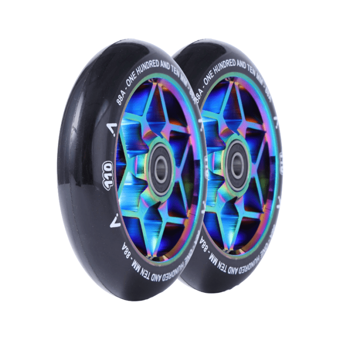 ACTA Swift Scooter Wheels 110mm, Neochrome (Pair) Scooter Wheels ACTA 