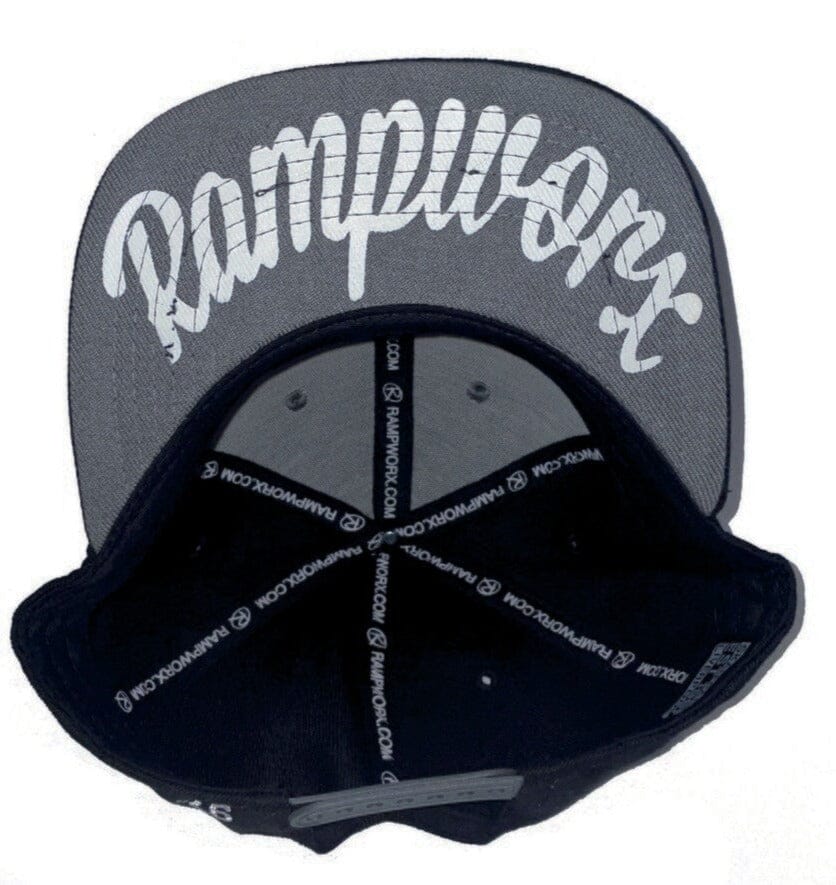 Rampworx LE 97.9 Snapback Cap, Grey/Black Accessories Rampworx Skatepark 