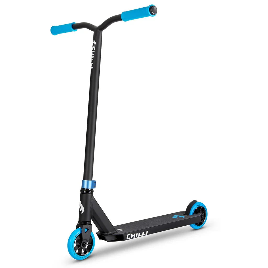 Chilli Base Complete Stunt Scooter, Black/Blue Complete Scooters Chilli 