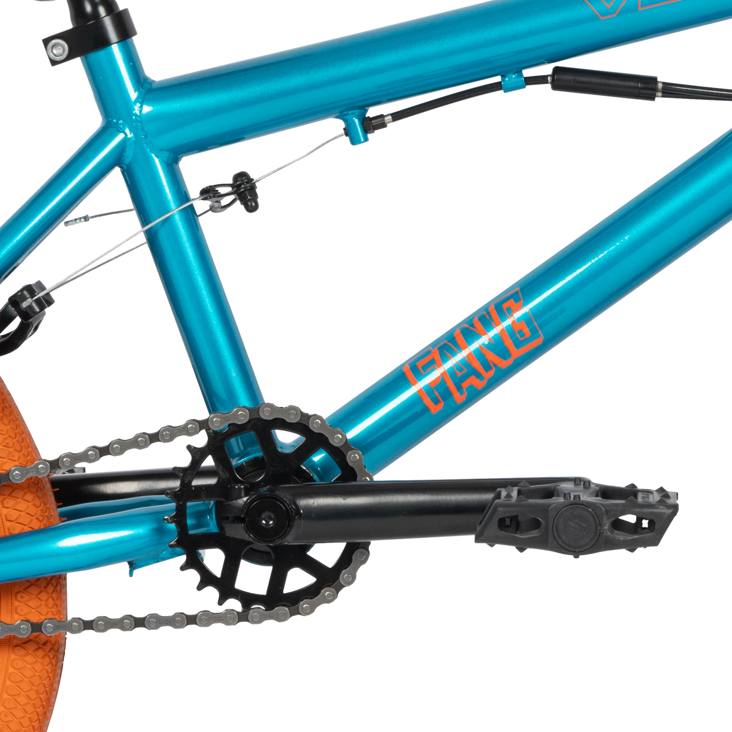 Venom Fang 16" Complete BMX With Stunt Pegs, Teal/Orange Complete BMX Venom 