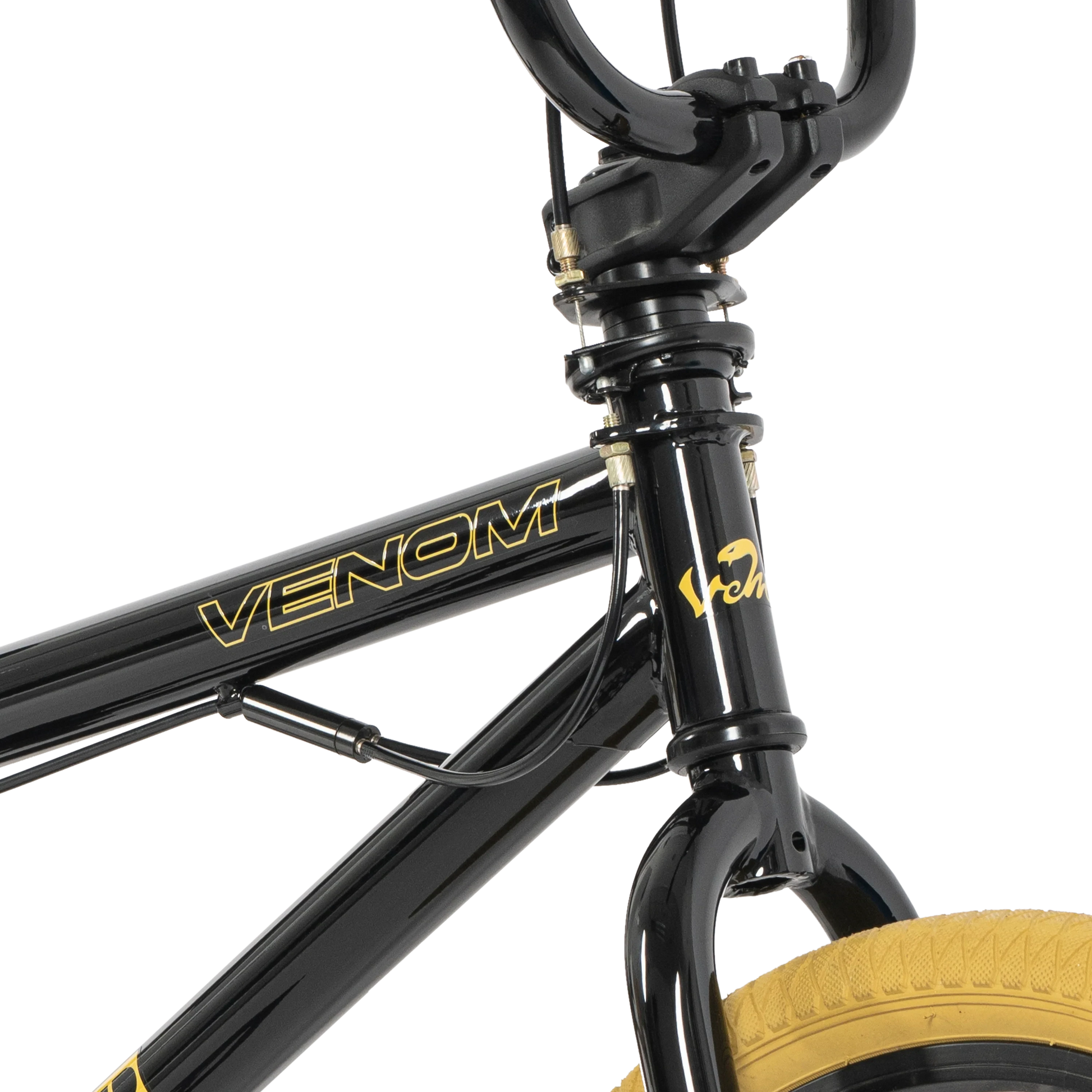 Venom Sidewinder 20" Complete BMX, Black/Gold BMX Venom 