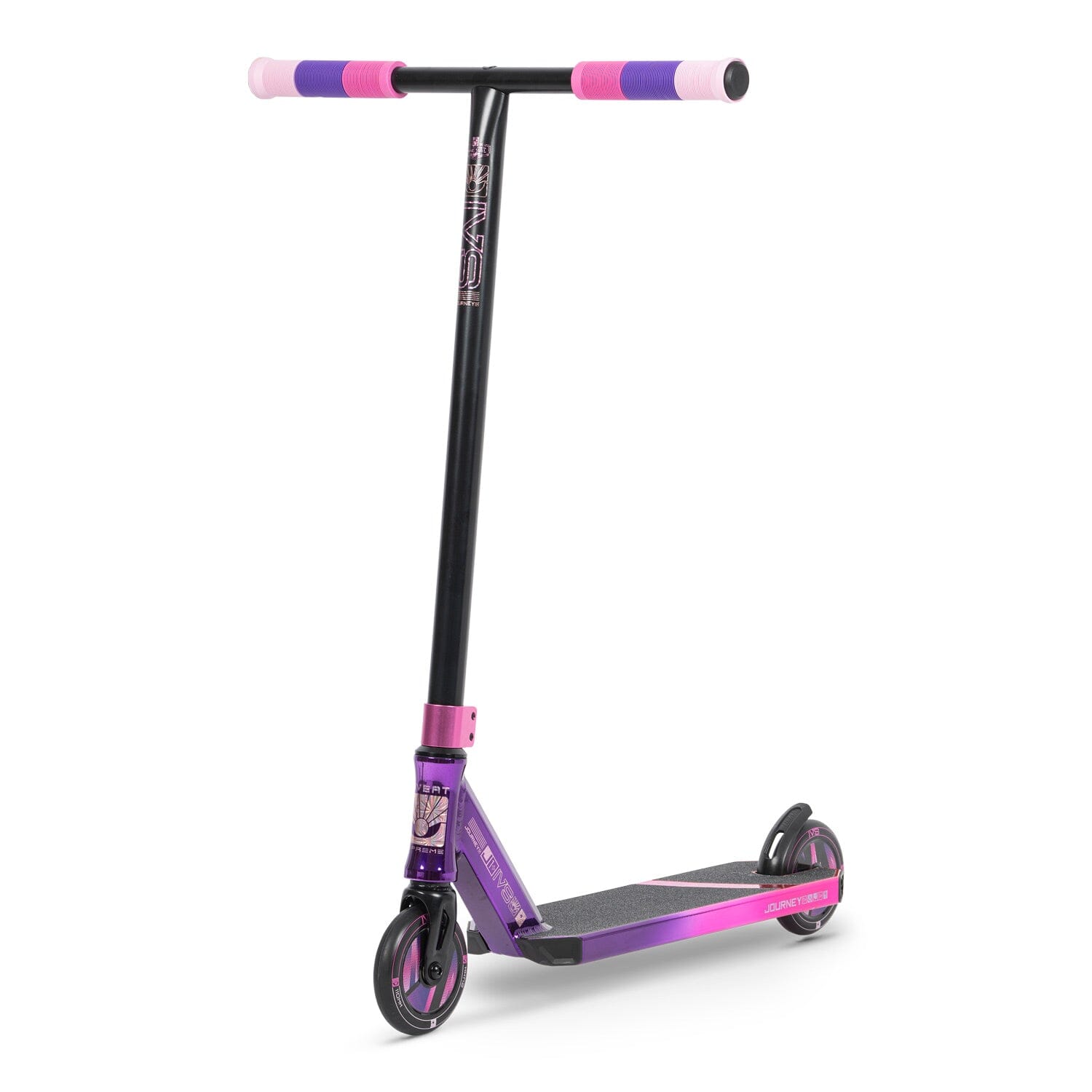 Invert Supreme Journey 1 + Complete Stunt Scooter, Tri Electro Pink/Pink/Purple Complete Scooters Invert Scooters 